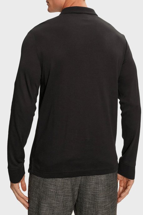 Calvin Klein % 100 Pamuk Slim Fit Yarım Fermuarlı Polo Yaka K10K113586BEH Erkek Sweat K10K113586 BEH SİYAH - 3