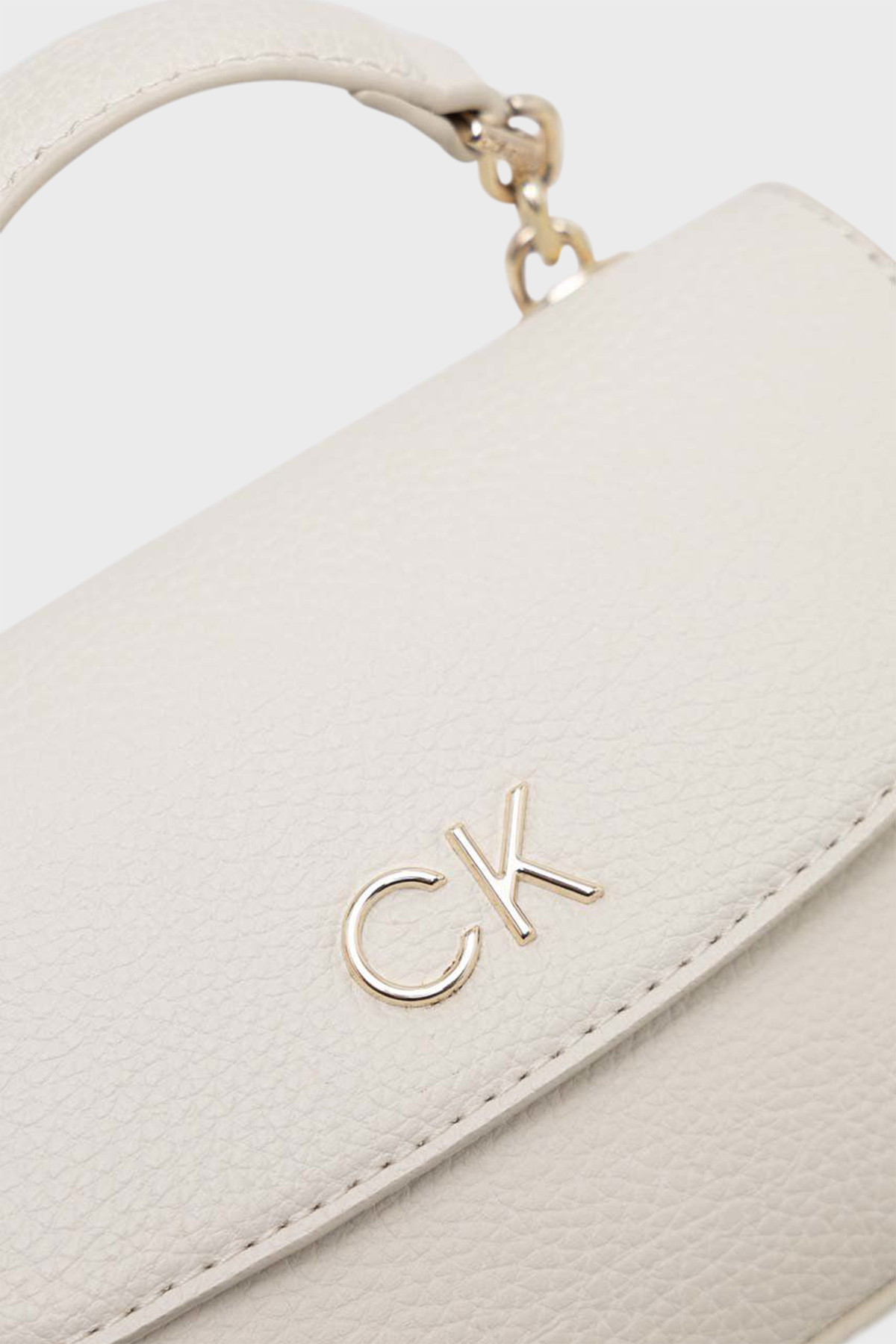 Calvin Klein Ayarlanabilir Omuz Askılı Mini Bayan Çanta K60K610197 PC4 EKRU
