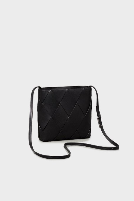 Calvin Klein Baklava Desenli Ayarlanabilir Askılı K60K612991BEH Bayan Çanta K60K612991 BEH SİYAH - 4
