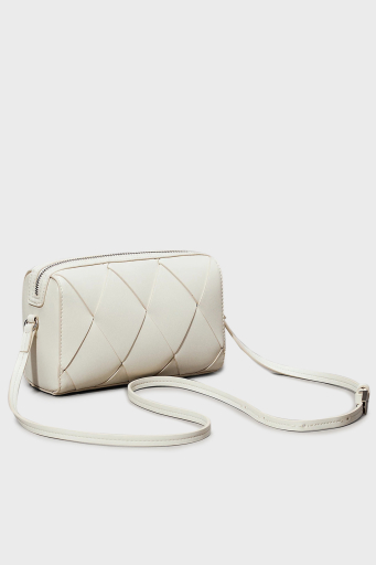 Calvin Klein Baklava Desenli Ayarlanabilir Askılı K60K61300267U Bayan Çanta K60K613002 67U EKRU - 2