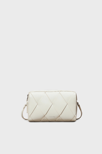 Calvin Klein Baklava Desenli Ayarlanabilir Askılı K60K61300267U Bayan Çanta K60K613002 67U EKRU - 5