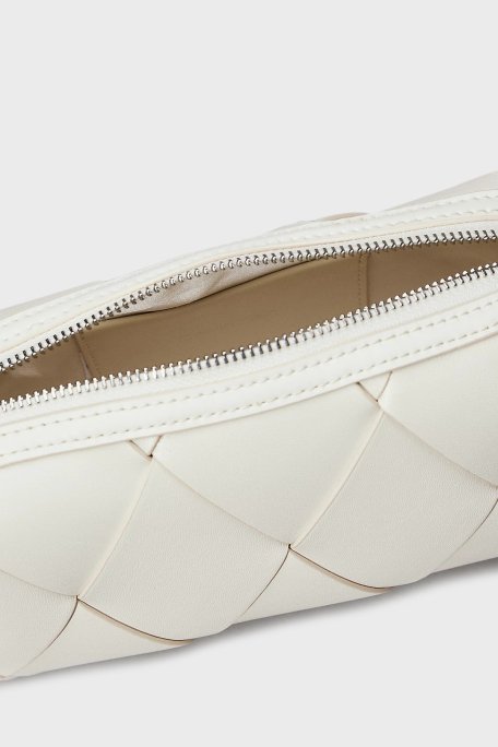 Calvin Klein Baklava Desenli Ayarlanabilir Askılı K60K61300267U Bayan Çanta K60K613002 67U EKRU - 4