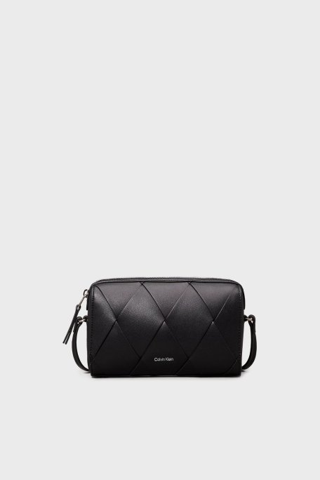 Calvin Klein Baklava Desenli Ayarlanabilir Askılı K60K613002BEH Bayan Çanta K60K613002 BEH SİYAH - 1
