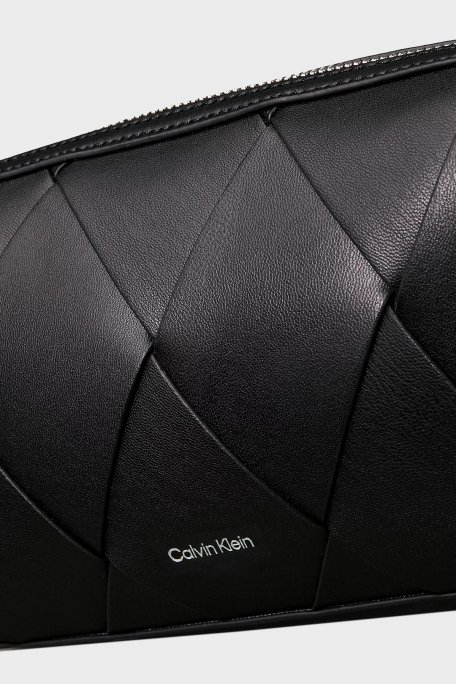 Calvin Klein Baklava Desenli Ayarlanabilir Askılı K60K613002BEH Bayan Çanta K60K613002 BEH SİYAH - 5