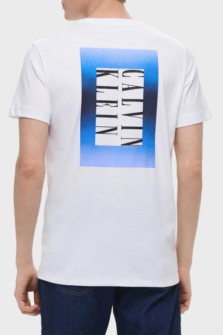 Calvin Klein Baskılı Pamuklu Regular Fit Bisiklet Yaka J30J327478YAF Erkek T Shirt J30J327478 YAF BEYAZ - 3
