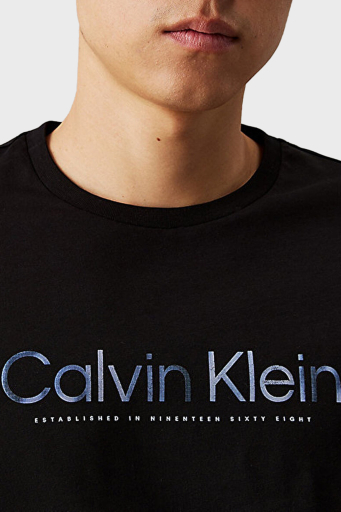 Calvin Klein Baskılı Pamuklu Regular Fit Bisiklet Yaka K10K114162BEH Erkek T Shirt K10K114162 BEH SİYAH - 4