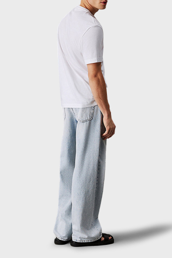 Calvin Klein Baskılı Pamuklu Regular Fit Bisiklet Yaka K10K114162YAF Erkek T Shirt K10K114162 YAF BEYAZ - 3