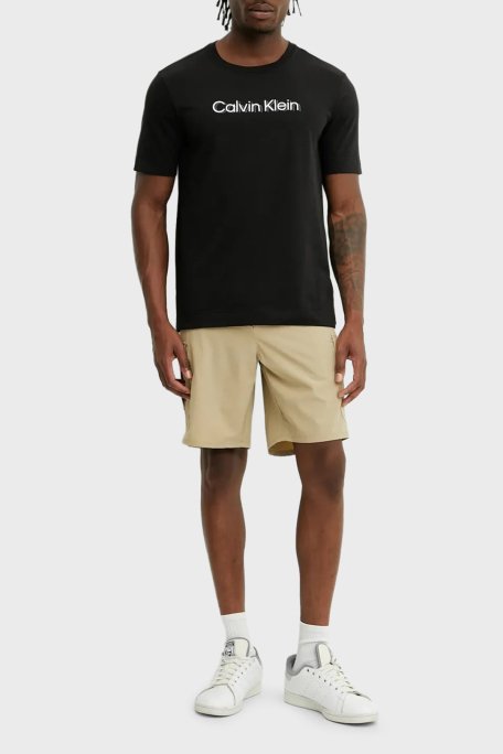 Calvin Klein Baskılı Streç Pamuklu Regular Fit Bisiklet Yaka LVGMS5K183UB1 Erkek T Shirt LVGMS5K183 UB1 SİYAH - 2