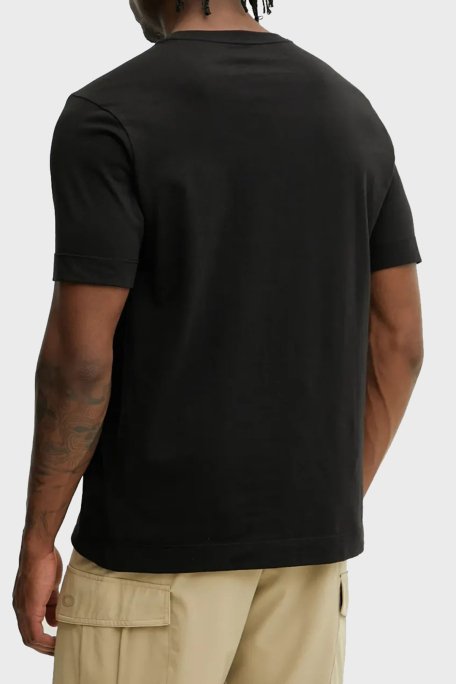 Calvin Klein Baskılı Streç Pamuklu Regular Fit Bisiklet Yaka LVGMS5K183UB1 Erkek T Shirt LVGMS5K183 UB1 SİYAH - 3