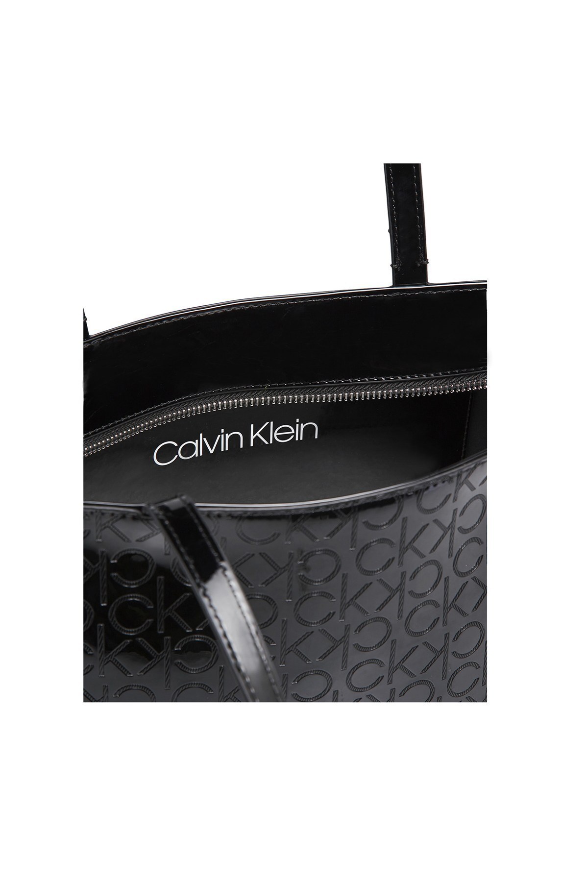 Calvin Klein Logo Baskılı Bayan Çanta K60K606761 BAX SİYAH