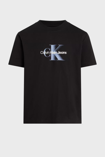 Calvin Klein Büyük Beden Pamuklu Regular Fit Logolu J30J327734BEH Erkek T Shirt J30J327734 BEH SİYAH - 1