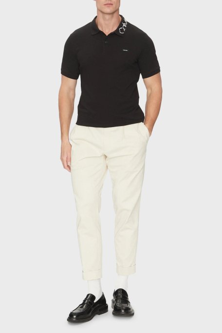 Calvin Klein Büyük Beden Regular Fit Düğmeli K10K114569BEH Erkek Polo Yaka T Shirt K10K114569 BEH SİYAH - 3