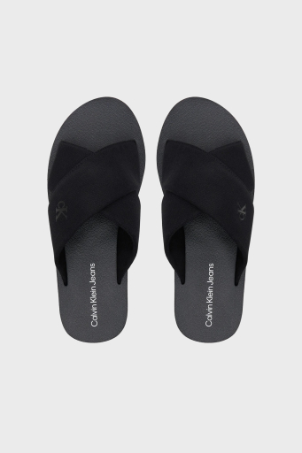 Calvin Klein Çapraz Bantlı Logolu YM0YM012230GJ Erkek Terlik YM0YM01223 0GJ SİYAH - 3