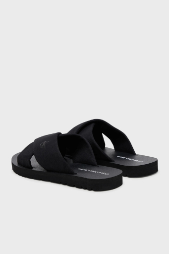 Calvin Klein Çapraz Bantlı Logolu YM0YM012230GJ Erkek Terlik YM0YM01223 0GJ SİYAH - 4