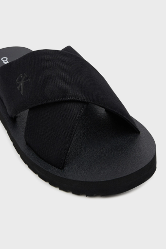 Calvin Klein Çapraz Bantlı Logolu YM0YM012230GJ Erkek Terlik YM0YM01223 0GJ SİYAH - 5