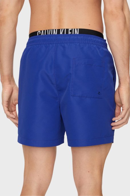 Calvin Klein Çift Bel Detaylı Deniz Şortu Belden Bağlamalı KM0KM00992C7N Erkek Mayo Short KM0KM00992 C7N SAKS - 3