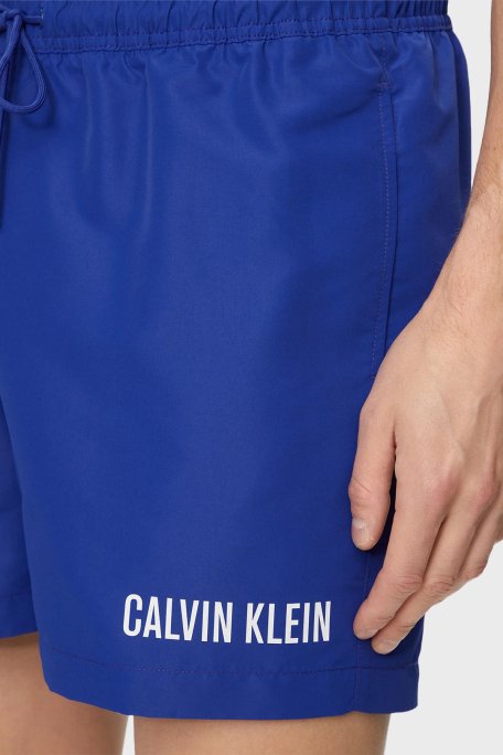 Calvin Klein Çift Bel Detaylı Deniz Şortu Belden Bağlamalı KM0KM00992C7N Erkek Mayo Short KM0KM00992 C7N SAKS - 4