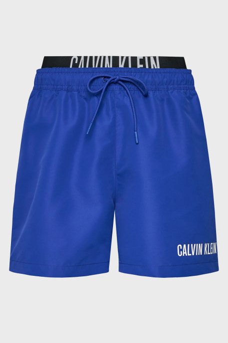 Calvin Klein Çift Bel Detaylı Deniz Şortu Belden Bağlamalı KM0KM00992C7N Erkek Mayo Short KM0KM00992 C7N SAKS - 5