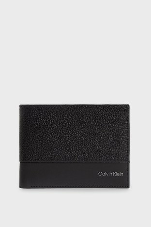 Calvin Klein - Calvin Klein Deri Cüzdan Erkek Kartlık K50K509180 BAX SİYAH