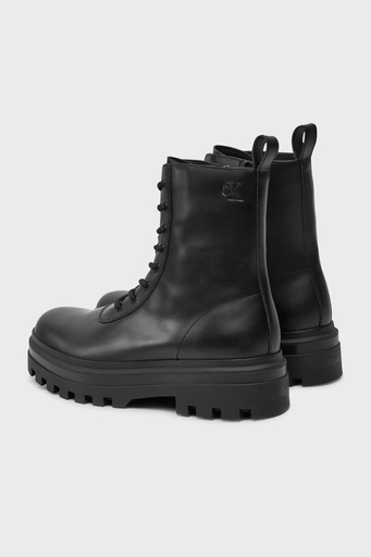 Calvin Klein Deri Logolu Fermuarlı ve Bağcıklı YM0YM010660GJ Erkek Bot YM0YM01066 0GJ SİYAH - 8