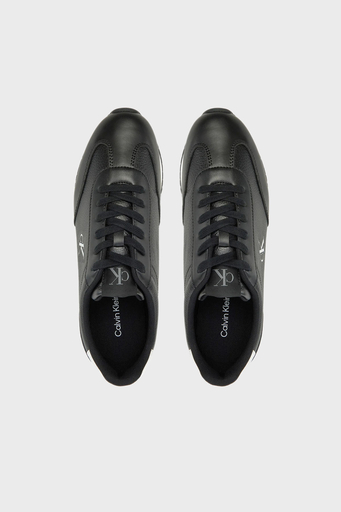 Calvin Klein Deri Logolu Sneaker YM0YM011870GN Erkek Ayakkabı YM0YM01187 0GN SİYAH-BEYAZ - 3