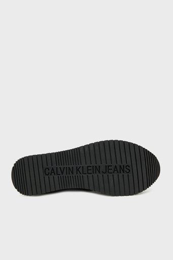 Calvin Klein Deri Logolu Sneaker YM0YM011870GN Erkek Ayakkabı YM0YM01187 0GN SİYAH-BEYAZ - 5