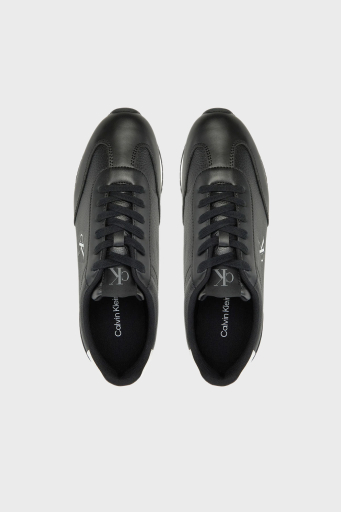 Calvin Klein Deri Logolu Sneaker YM0YM011870GN Erkek Ayakkabı YM0YM01187 0GN SİYAH-BEYAZ - 8