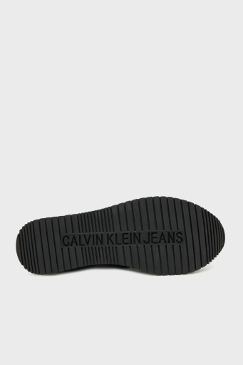 Calvin Klein Deri Logolu Sneaker YM0YM011870GN Erkek Ayakkabı YM0YM01187 0GN SİYAH-BEYAZ - 10
