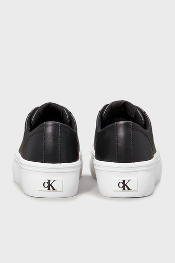 Calvin Klein Deri Platform Sneaker YW0YW017710GM Bayan Ayakkabı YW0YW01771 0GM SİYAH-BEYAZ - 6