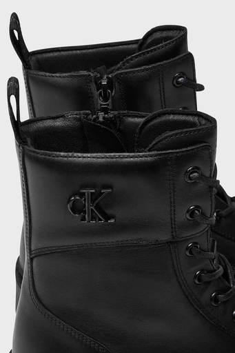 Calvin Klein Deri Postal YW0YW015500GJ Bayan Bot YW0YW01550 0GJ SİYAH - 5