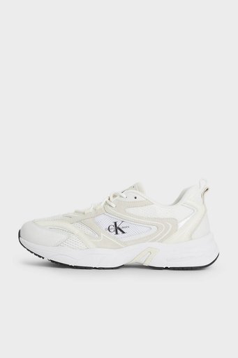 Calvin Klein Deri Sneaker YM0YM006360K6 Erkek Ayakkabı YM0YM00636 0K6 BEYAZ - 2