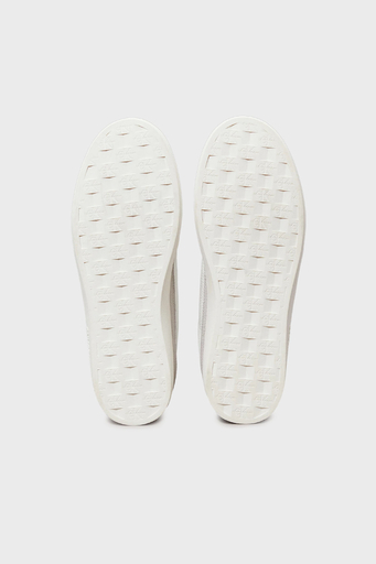 Calvin Klein Deri ve Süet Detaylı Sneaker YM0YM011530IR Erkek Ayakkabı YM0YM01153 0IR BEYAZ-GRİ - 7