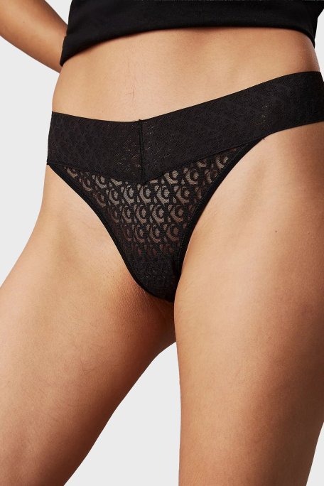 Calvin Klein Düşük Bel Tanga 3 Pack LV00QD5304W5T Bayan Külot LV00QD5304 W5T Beyaz-Pembe-Siyah - 5