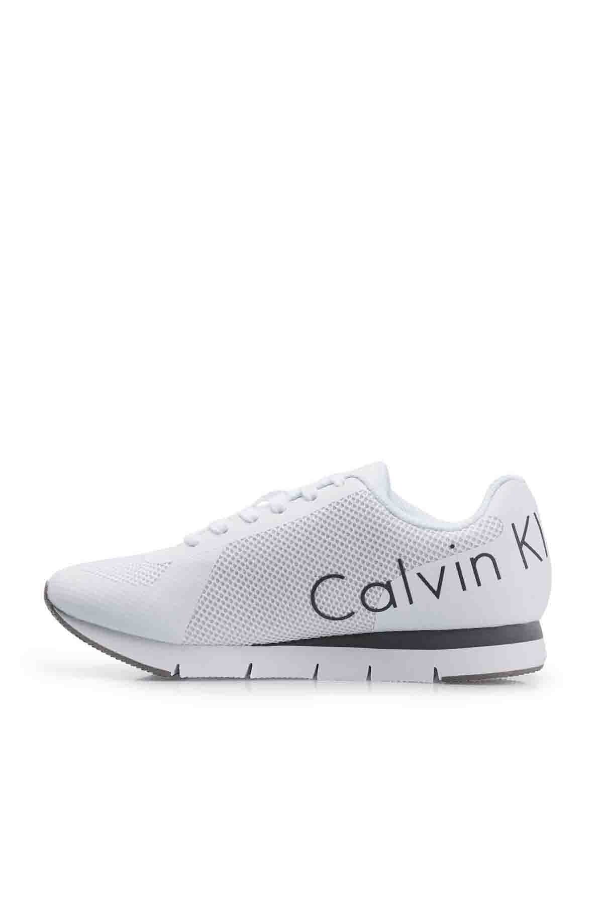 Calvin Klein Marka Logolu Erkek Ayakkabı 0000SE8526 WHT BEYAZ
