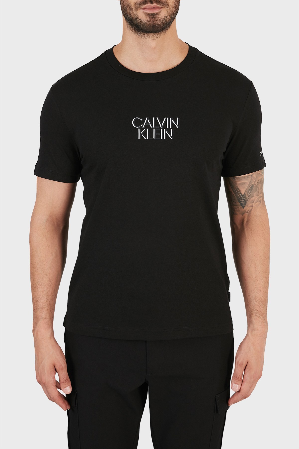 Calvin Klein Erkek T Shirt K10K106844 BEH SİYAH