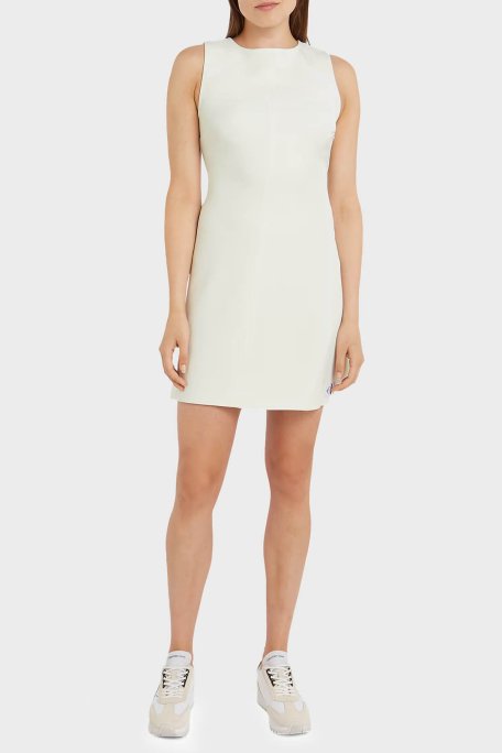 Calvin Klein Esnek Fitted Sırt Dekolteli Mini J20J223063CGA Bayan Elbise J20J223063 CGA TAŞ - 1