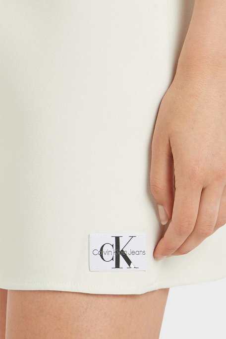 Calvin Klein Esnek Fitted Sırt Dekolteli Mini J20J223063CGA Bayan Elbise J20J223063 CGA TAŞ - 3