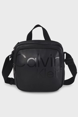 Calvin Klein - Calvin Klein Fermuarlı Ayarlanabilen Omuz Askılı Erkek Çanta K50K509767 0GJ SİYAH