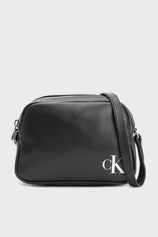 Calvin Klein - Calvin Klein Fermuarlı Ayarlanabilir Çapraz Askılı Bayan Çanta K60K610089 BDS SİYAH