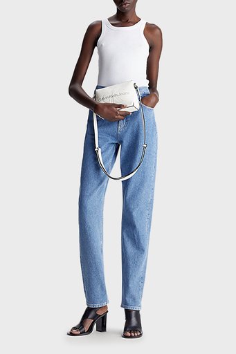 Calvin Klein Fermuarlı Ayarlanabilir Çapraz Askılı K60K6106810LI Bayan Çanta K60K610681 0LI BEYAZ-GÜMÜŞ - 2