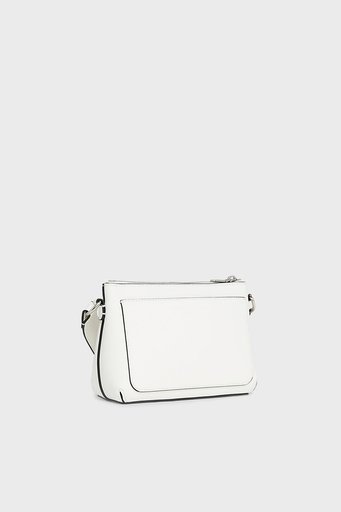 Calvin Klein Fermuarlı Ayarlanabilir Çapraz Askılı K60K6106810LI Bayan Çanta K60K610681 0LI BEYAZ-GÜMÜŞ - 9