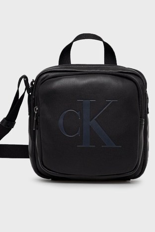 Calvin Klein - Calvin Klein Fermuarlı Ayarlanabilir Omuz Askılı Erkek Çanta K50K509834 BDS SİYAH