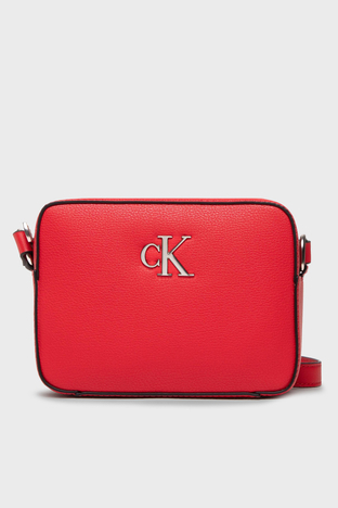 Calvin Klein - Calvin Klein Fermuarlı Omuz Askılı Bayan Çanta K60K610085 XL6 KIRMIZI