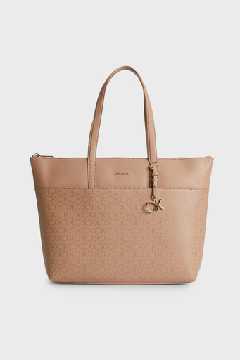 Calvin Klein Fermuarlı Omuz K60K6098750HE Bayan Çanta K60K609875 0HE BEJ - 1