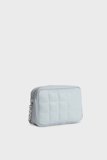 Calvin Klein Fermuarlı Zincir Detaylı Çapraz Askılı K60K610445DYI Bayan Çanta K60K610445 DYI AÇIK MAVİ - 4