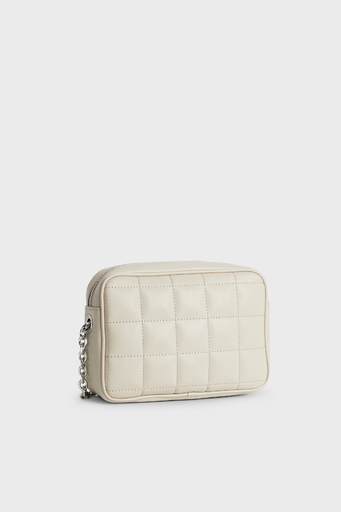 Calvin Klein Fermuarlı Zincir Detaylı Çapraz Askılı K60K610445PEA Bayan Çanta K60K610445 PEA BEJ - 4
