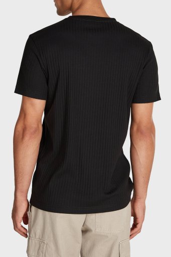 Calvin Klein Fitilli Streç Pamuklu Regular Fit Bisiklet Yaka J30J326149BEH Erkek T Shirt J30J326149 BEH SİYAH - 7