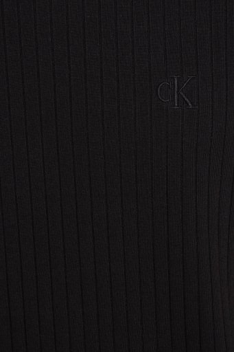 Calvin Klein Fitilli Streç Pamuklu Regular Fit Bisiklet Yaka J30J326149BEH Erkek T Shirt J30J326149 BEH SİYAH - 8