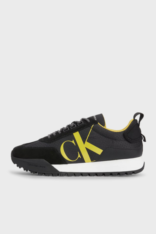 Calvin Klein - Calvin Klein Hakiki Deri Günlük Spor Erkek Ayakkabı YM0YM00417 00X SİYAH (1)
