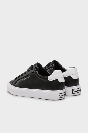 Calvin Klein Hakiki Deri Logo Detaylı Sneaker HW0HW016810GJ Bayan Ayakkabı HW0HW01681 0GJ SİYAH-BEYAZ - 7